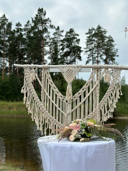Macrame sienas dekori