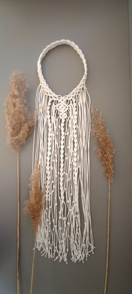 Macrame boho līgavas kronis